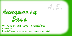 annamaria sass business card